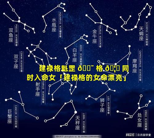 建禄格魁罡 🐯 格 🦄 同时入命女「建禄格的女命漂亮」